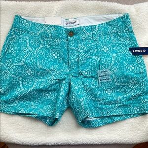 Old Navy Teal Floral Shorts